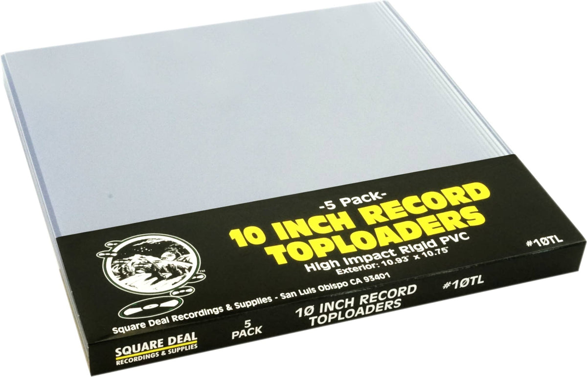 Rigid PVC Record Toploader (10&quot; Record - 5 Pack)