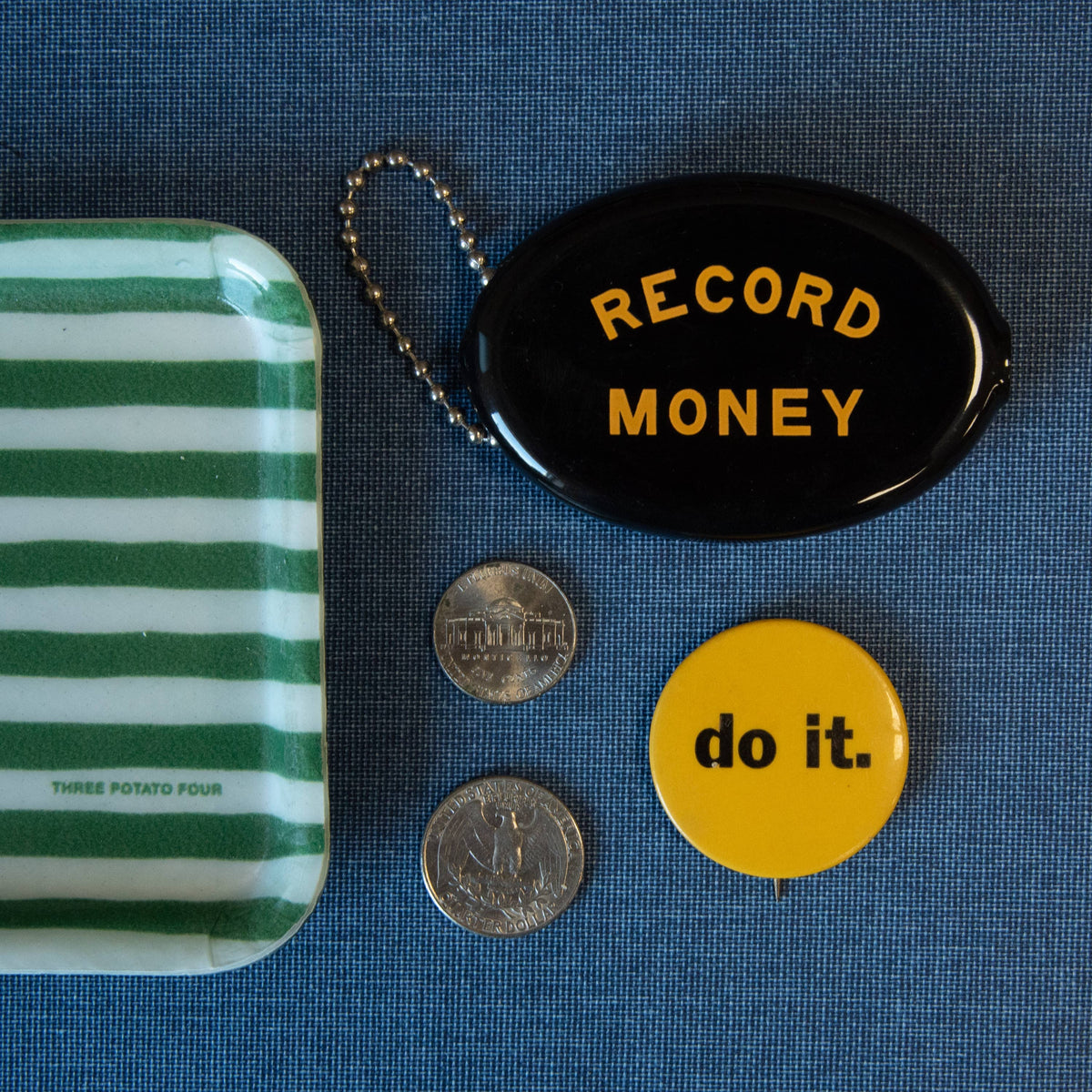 Record Money Coin Pouch