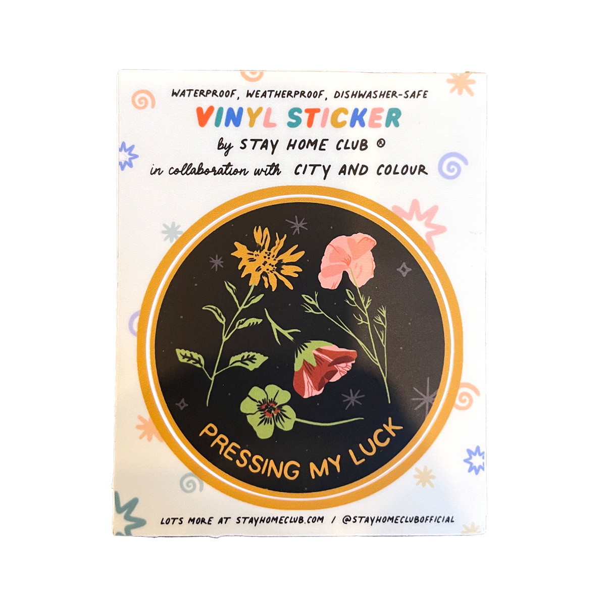 Pressing My Luck Vinyl Sticker