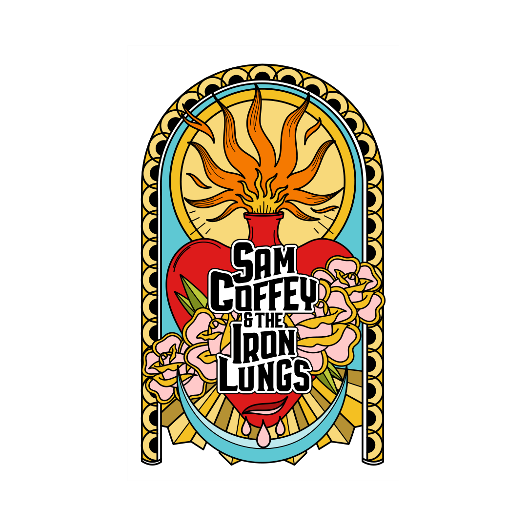 Sam Coffey &amp; The Iron Lungs Sticker