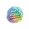 Hang 10 Holographic Sticker