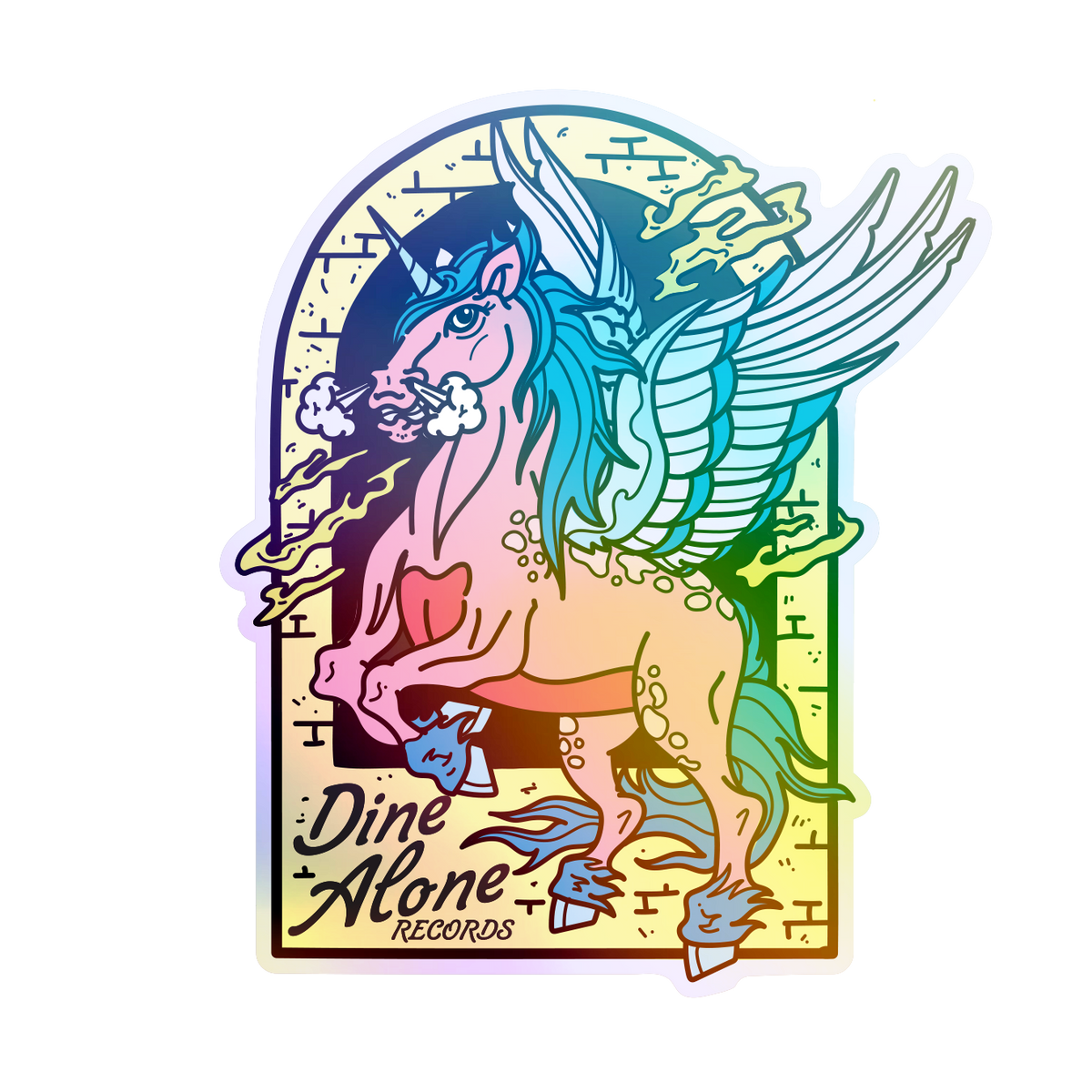 Mystic Unicorn Holographic Sticker