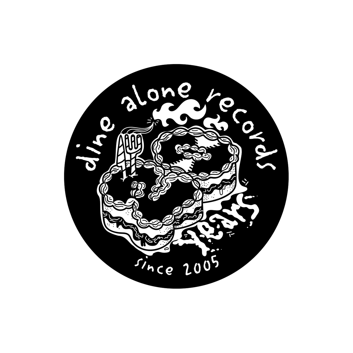 20 Year Cake Sticker