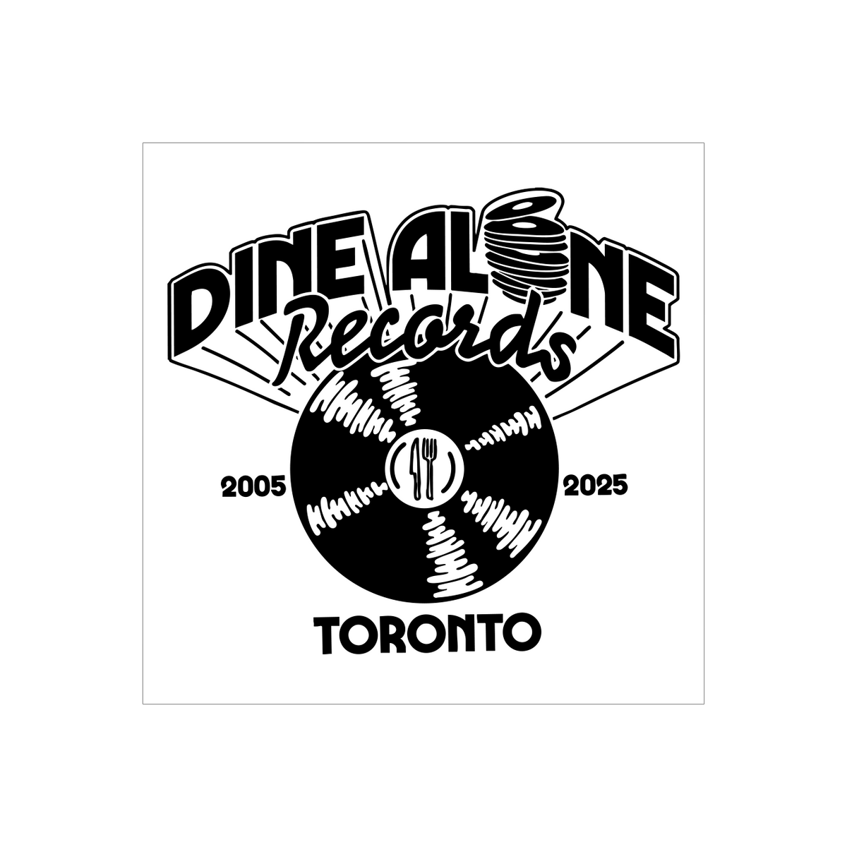 Vintage Record Sticker