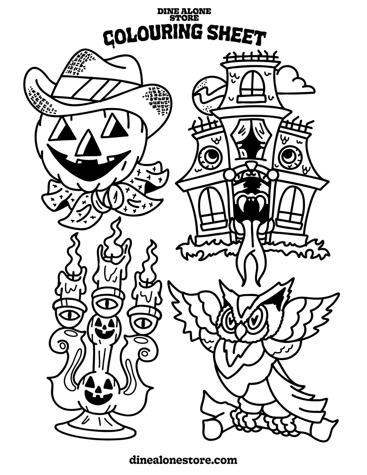 Halloween Colouring Sheets