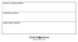 The Record Collector's  Album Note Cards