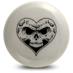 Heartskull Glow-In-The-Dark Frisbee