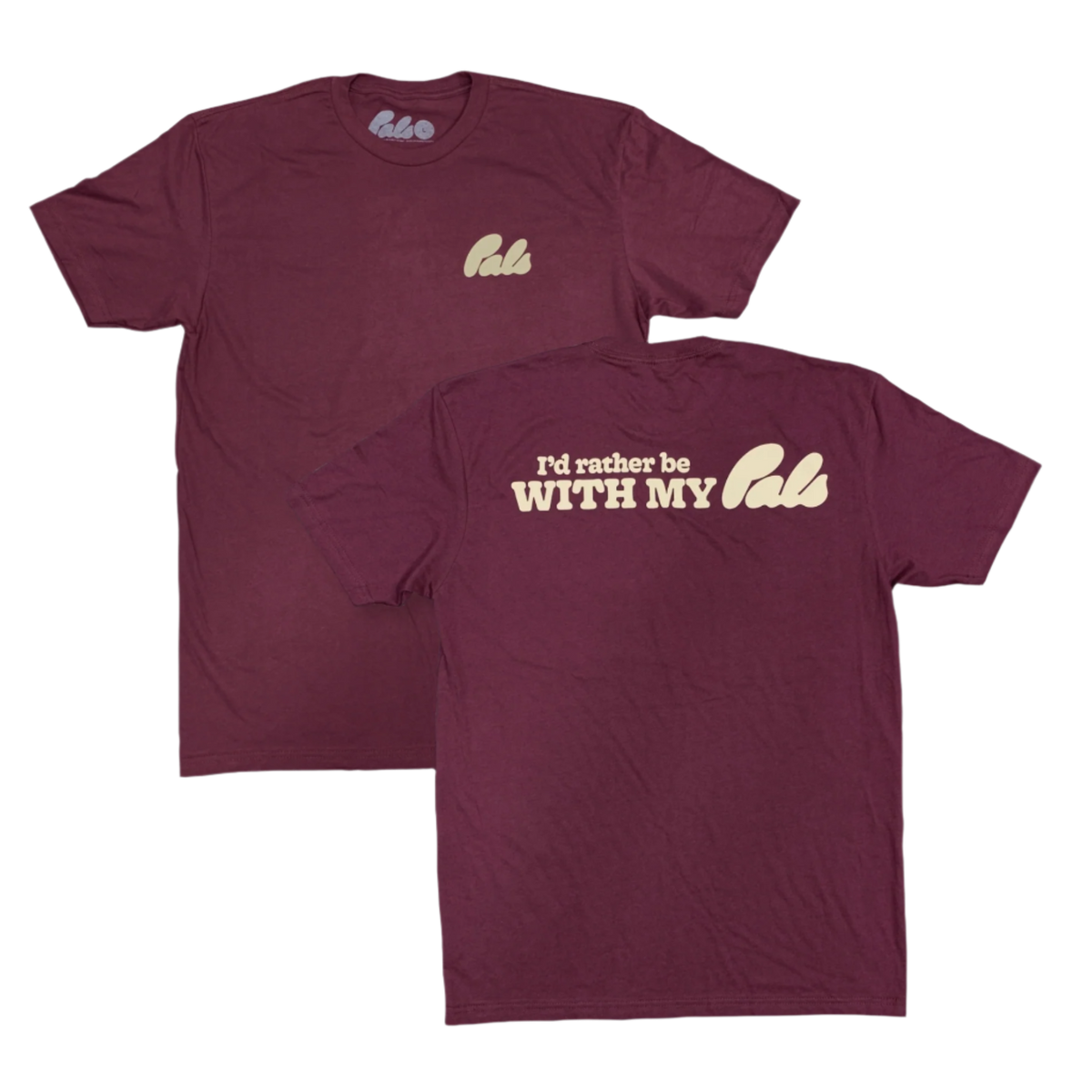 I&#39;d Rather Be Tee | Burgundy
