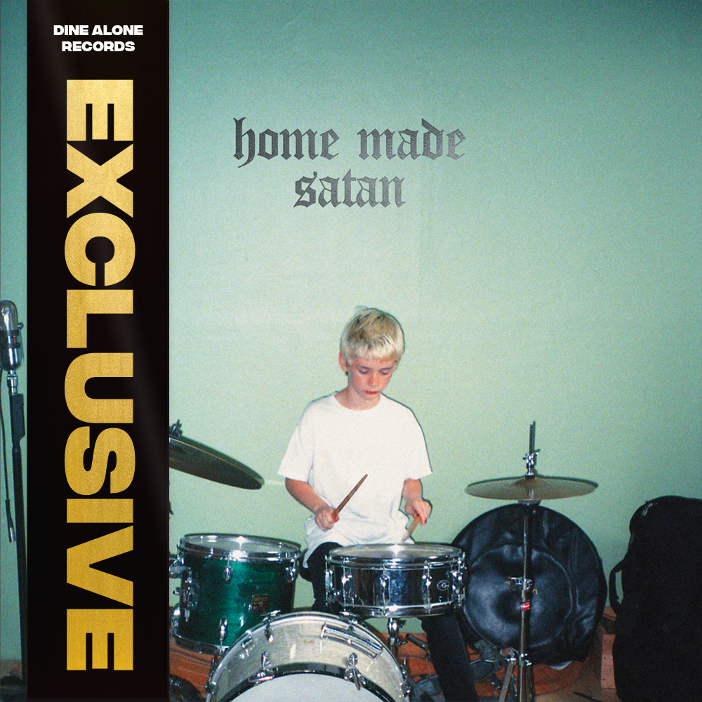 Home Made Satan (Coke Bottle / Black Split LP) + Zine