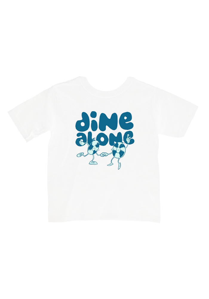 Dancing Records Youth T-Shirt (White)-Dine Alone Records-Dine Alone Records