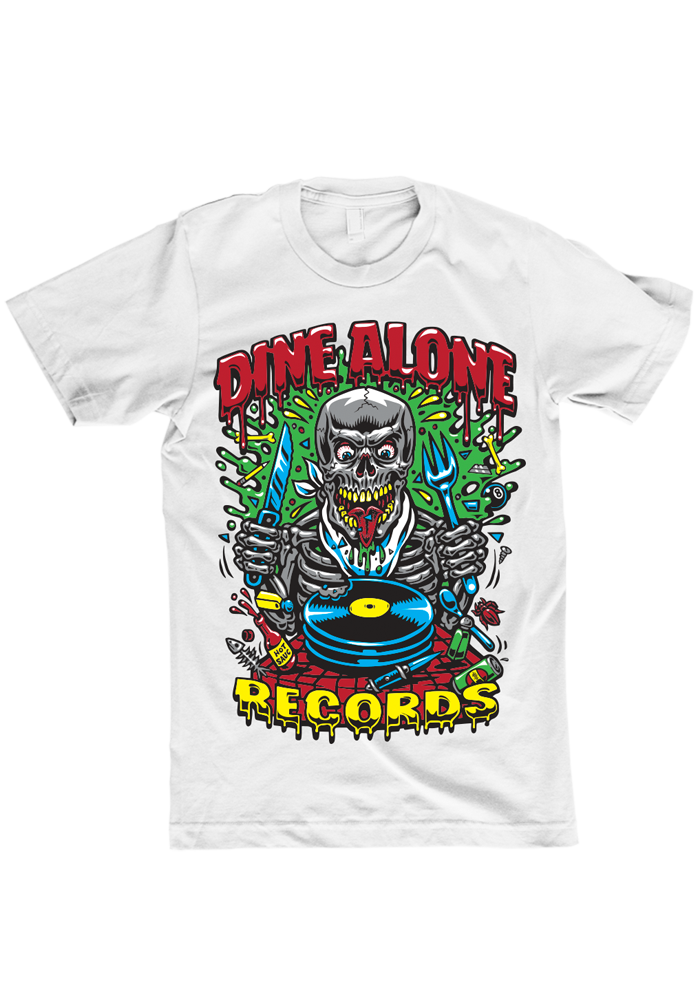 Jimbo T-Shirt (White)-Dine Alone Records-Dine Alone Records