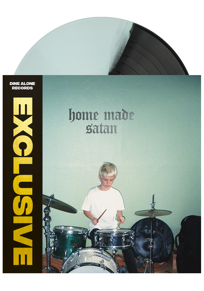 Home Made Satan (Coke Bottle / Black Split LP) + Zine