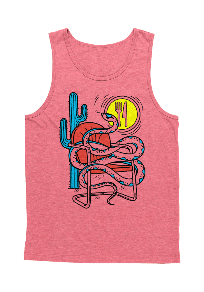 Desert Snake Tank Top (Neon Pink)