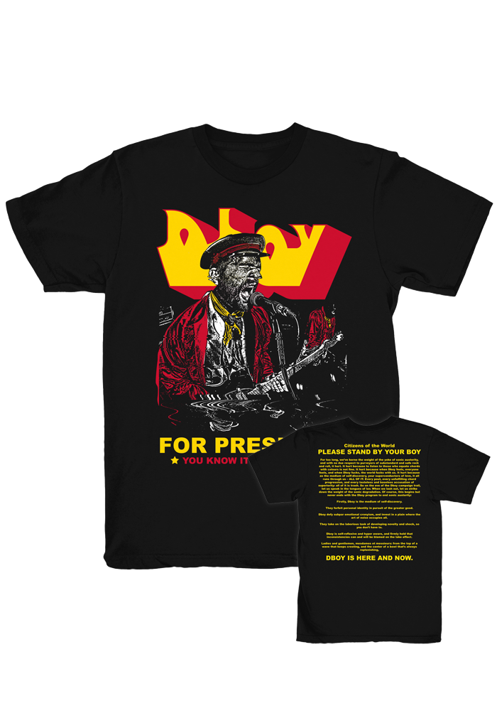 Dboy For President T-Shirt-DBOY-Dine Alone Records