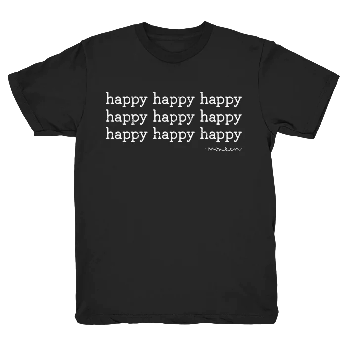 Happy Happy Happy Black T-Shirt