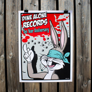 Frank Kozik DA10 Poster-Dine Alone Records-Dine Alone Records